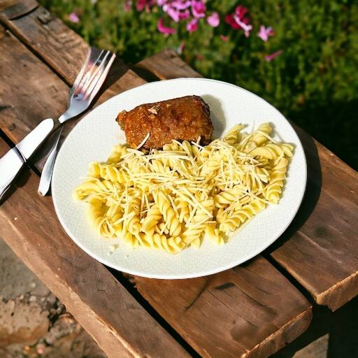 plat de pâtes par le Portage de repas marseillais